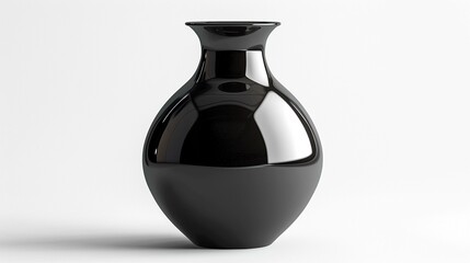 Obraz premium Modernist vase design, classic form meets modern function, illustration on white ,high resulution,clean sharp focus