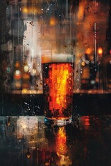 AI created a digital illustration of a tired beer.
