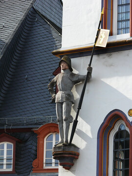 Ritterfigur an der Steipe in Trier