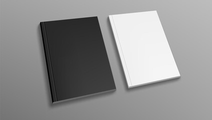 3D Two Blank Magazines. Front And Back Cover