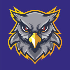 vintage eagle head mascot logo design