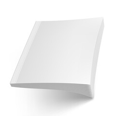 Blank Cover Magazine Or Booklet Fly On Top