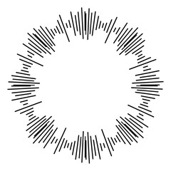 Circle audio waves set. Circular music sound graphic design collection. Round sound and radial...