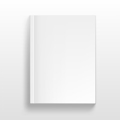 Blank Close Magazine With Soft Cover On White