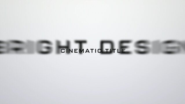 Bright Cinematic Clean Modern Logo Reveal