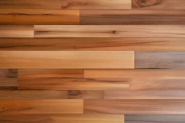 Fototapeta premium Brown parquet flooring laminate wood wall wooden plank board texture background with grains and structures
