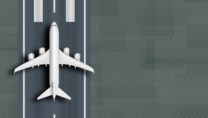 3D Commercial Airplane Landing Or Take Off