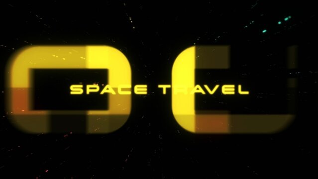 Space Stars Time Travel Title and Logo Intro Opener