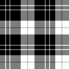 beautiful plaid tartan black white pattern. It is a seamless repeat plaid vector. Design for decorative,wallpaper,shirts,clothing,dresses,tablecloths,blankets,wrapping,textile,Batik,fabric,texture - obrazy, fototapety, plakaty