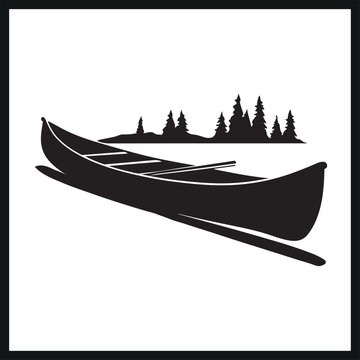 recommend clip art: Canoe silhouette vector clipart 