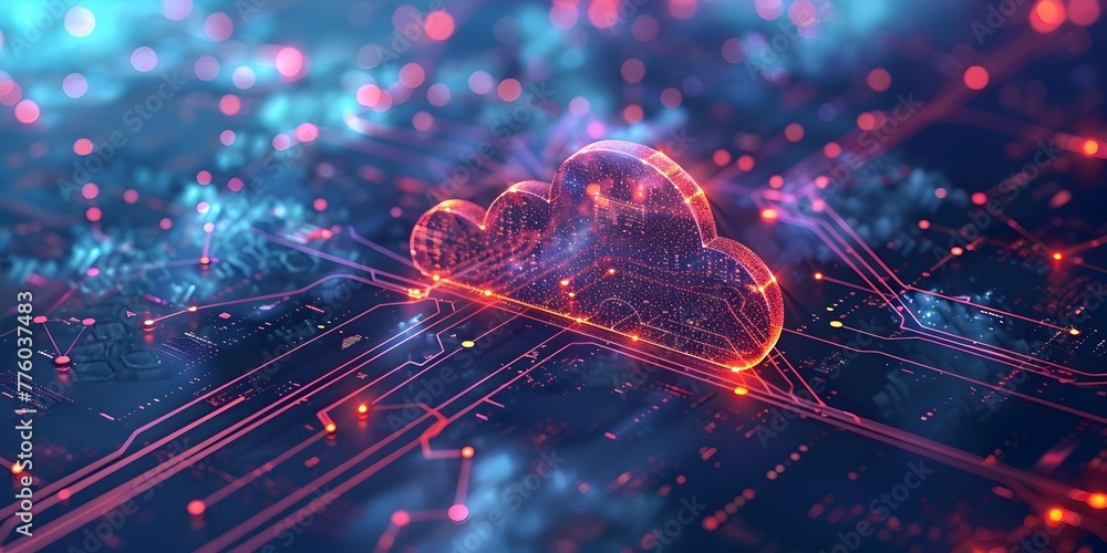 Aufkleber cloud based enterprise network ensuring dedicated resources and security for corporate digital trans