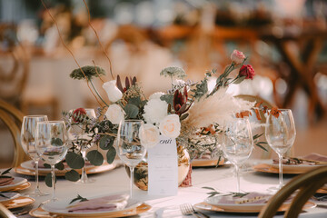 wedding table decoration