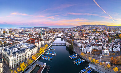 Zurich, Switzerland at Dawn - 776040849