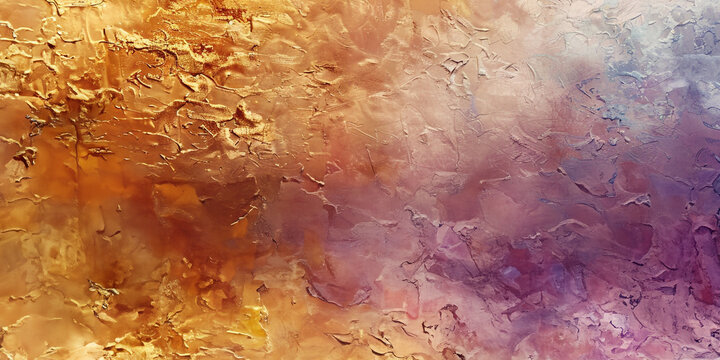 texture background with gold paint and purple tint