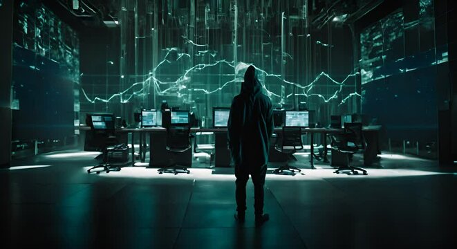 cyber ghost hacker concept