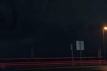 Selbstklebende Fototapete Autobahn in der Nacht trails in the night