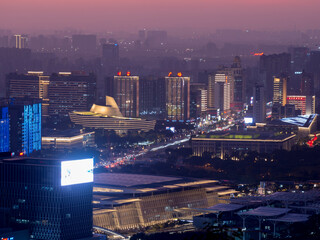China, Guandong, Dongguan cityscape