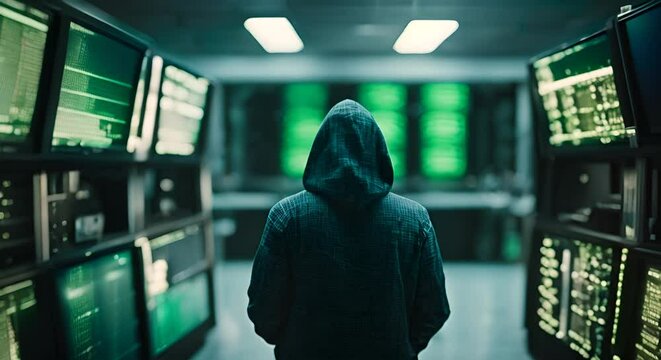 cyber ghost hacker concept