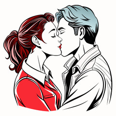 sketch-of-sensual-romantic-kissing