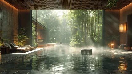 Gordijnen bamboo spa © OIPKDING