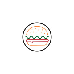 Burger icon vector design
