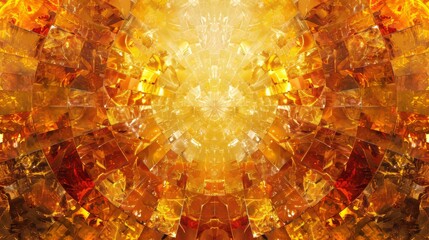 Naklejka na ściany i meble Layers of radiant gold hues blending into a glitteri AI generated illustration