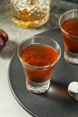 Boozy Bourbon Whiskey Manhattan Cocktail