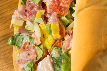 Trendy Homemade Chopped Italian Sub Sandwich