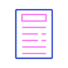 Obraz premium Letter Vector Icon