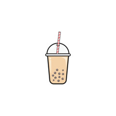 Bubble tea icon vector design