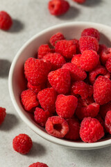 Raw Organic Red Raspberries
