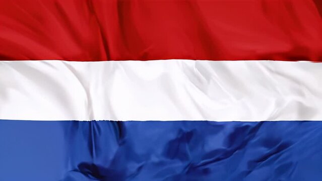 The national Netherlands waving flag background.