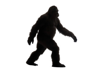 Fototapeta premium flat bigfoot silhouettes