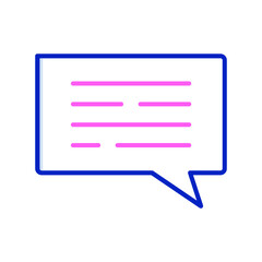 Fototapeta premium Chat Vector Icon