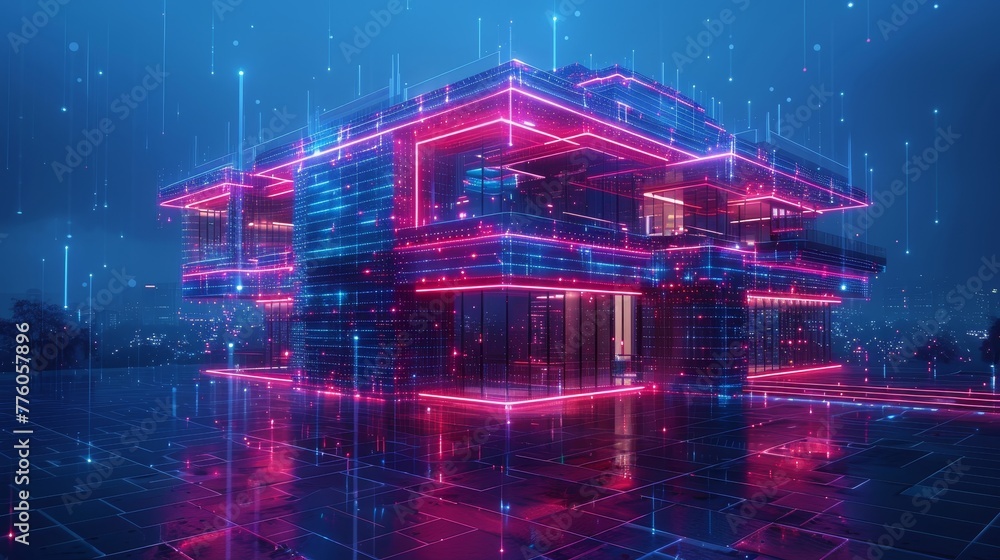 Poster The design of computer systems for smart buildings. The design of modern building construction using artificial intelligence. The construction of smart homes with the use of IOT systems and