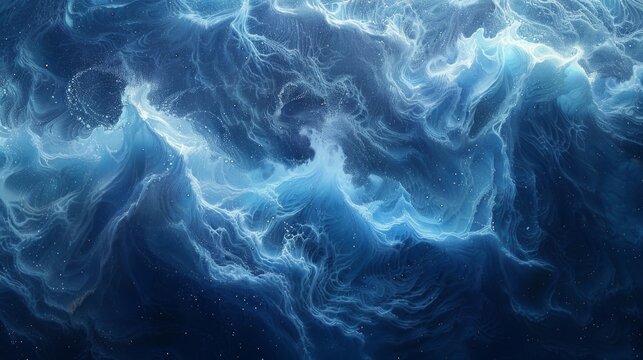 Abstract depiction of the Challenger Deep, showcasing its enigmatic beauty and depth.