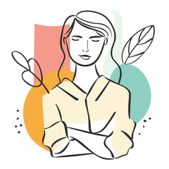 Modern abstract art of figure.
