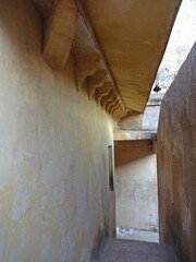 architecture inside Amber Fort ( Amer fort ) , Jaipur, Rajasthan, India 