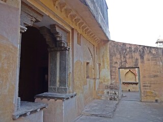 Naklejka premium architecture of architecture of Amer Fort, ( AMBER FORT ) Jaipur, Rajasthan, India 