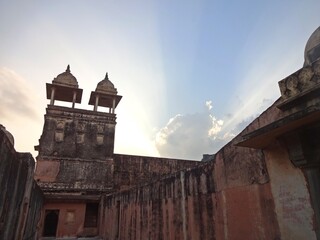 architecture of  architecture of Amer Fort, ( AMBER FORT ) Jaipur, Rajasthan, India 