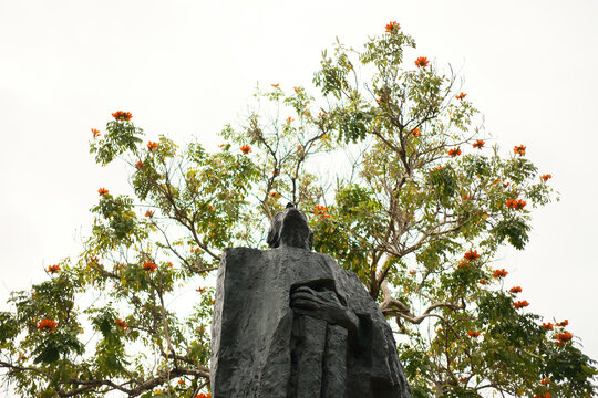 Estatua en el peque