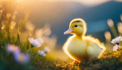 duckling in the grass