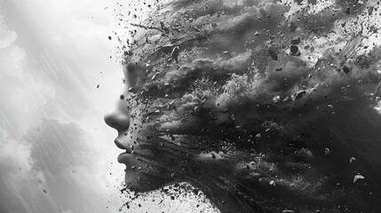 Irrational Souls Destroying mother's nature. Generated AI. 