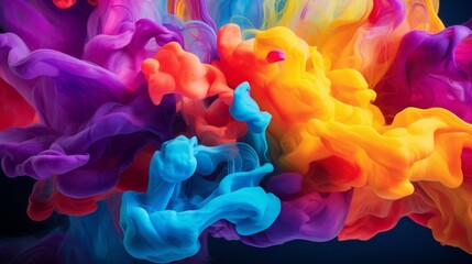 Fluid with vibrant colours 
