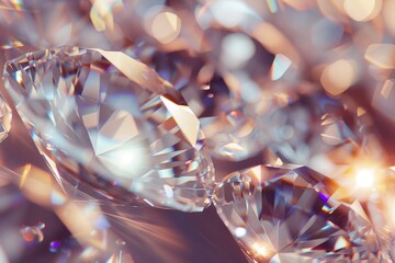 Sparkling diamond brilliance with radiant gemstone accents. Luxurious and dazzling design. - obrazy, fototapety, plakaty