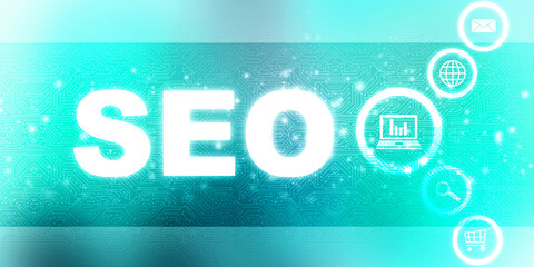 seo concept 2d rendering illustration
