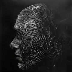 Fingerprint human Identity concept