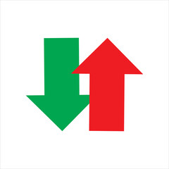 Up and Down Arrow Icon. Vector Icon Illustration. Up and Down Arrow vector.