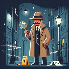 Detective illustration