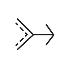 Growth Graph Sign Line Icon